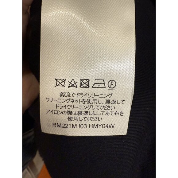 Louis Vuitton Mens Checkered Sherpa Fleece Jacket L Gray & Blue Made In Italy - Picture 16 of 16